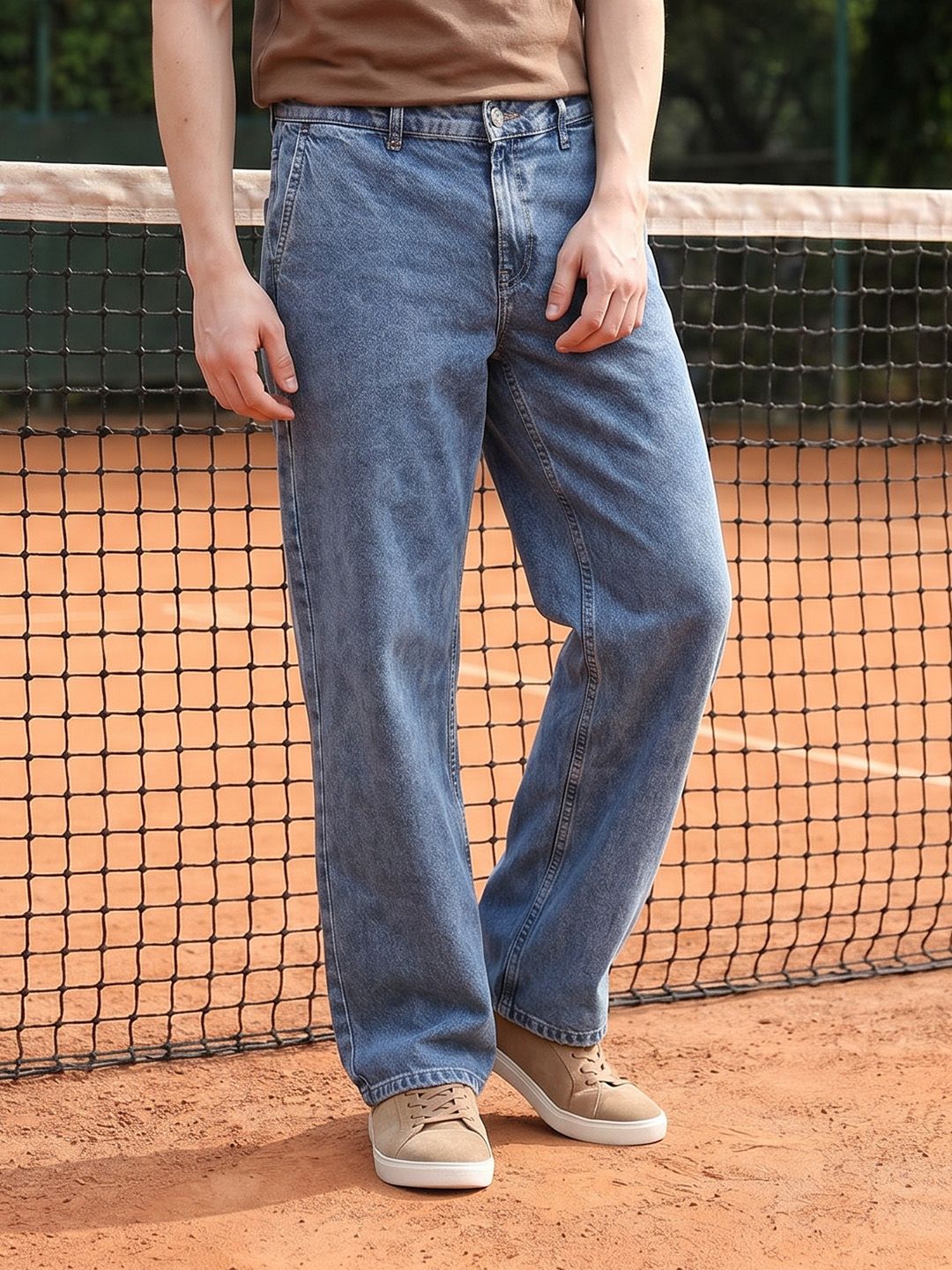 Aeropostale Men Relaxed Fit Heavy Fade Stretchable Jeans