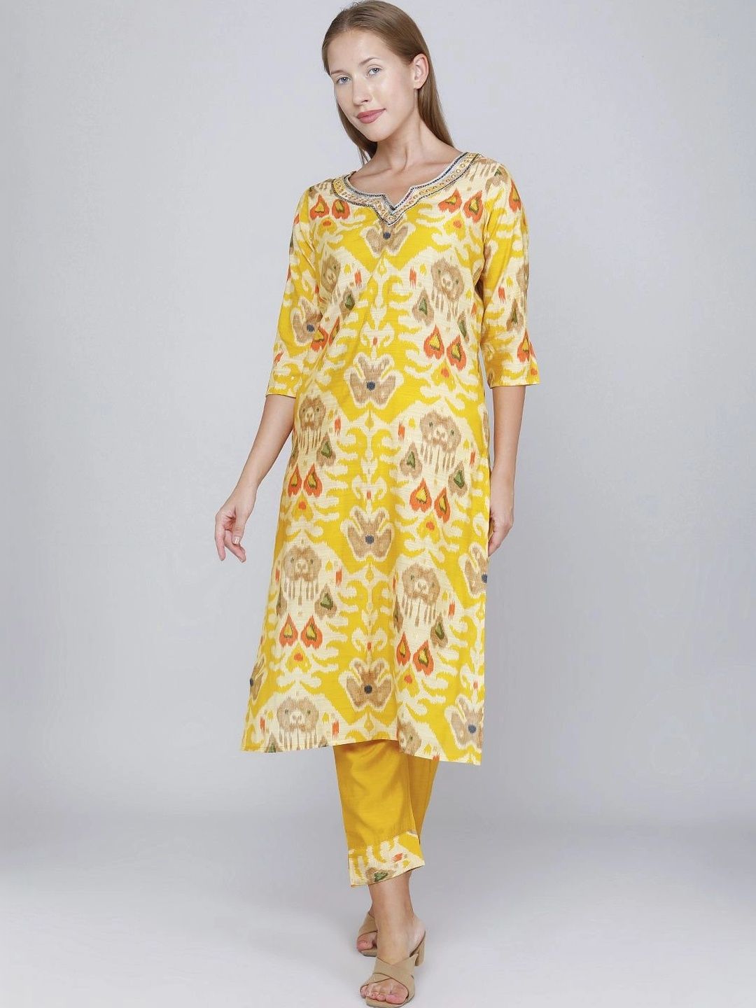 V-Mart Printed Tunic with Trousers