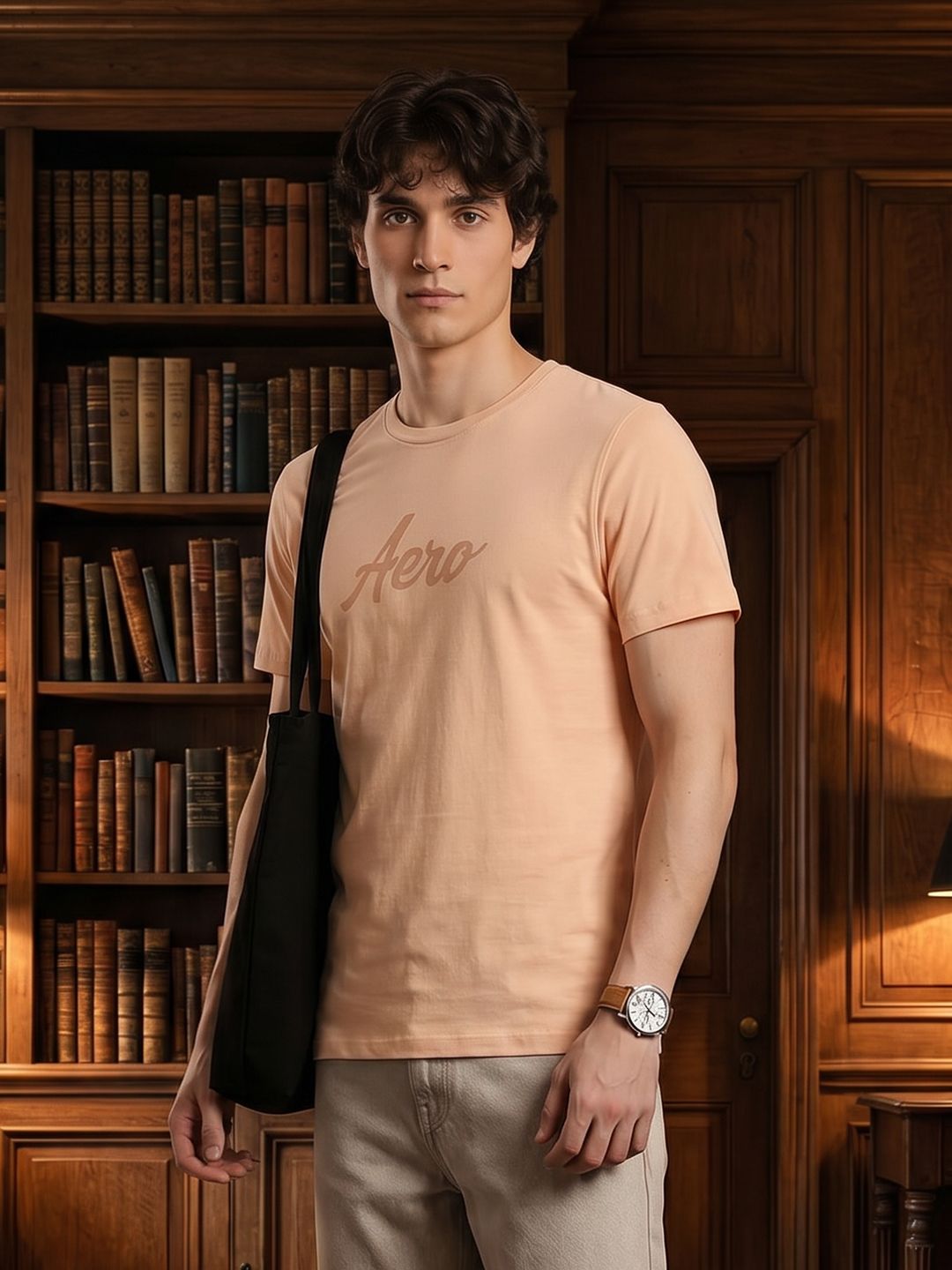 Aeropostale Brand Logo Printed Pure Cotton T-shirt