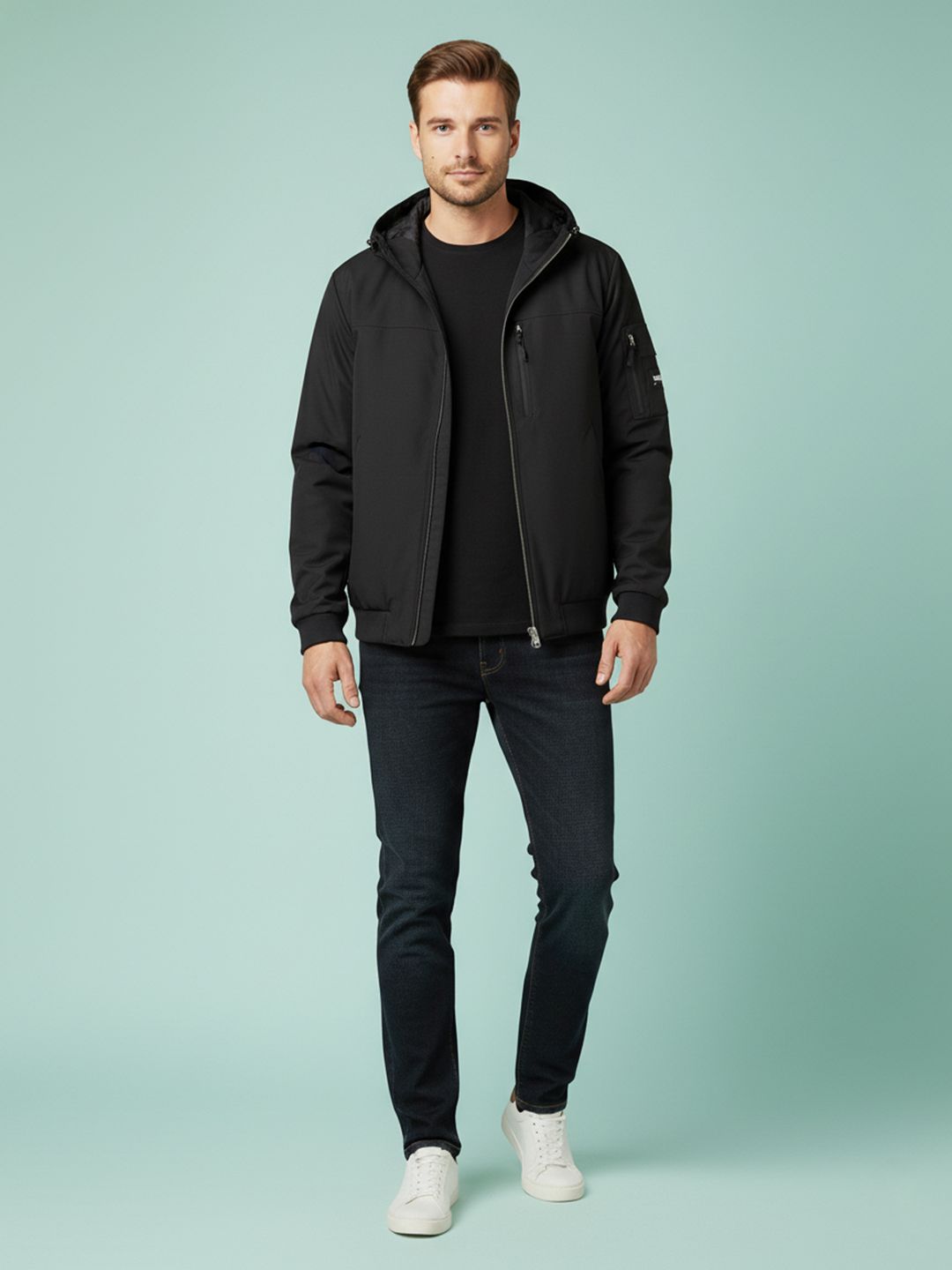 Mast & Harbour Men Tailored Jacket with Embroidered