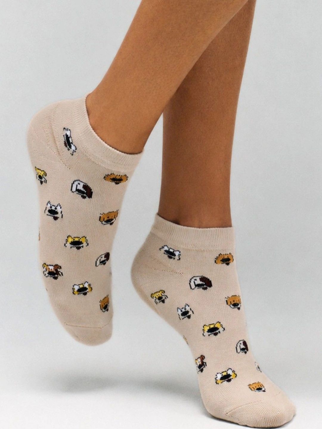 Soxytoes Unisex Cotton Patterned Ankle Length Socks