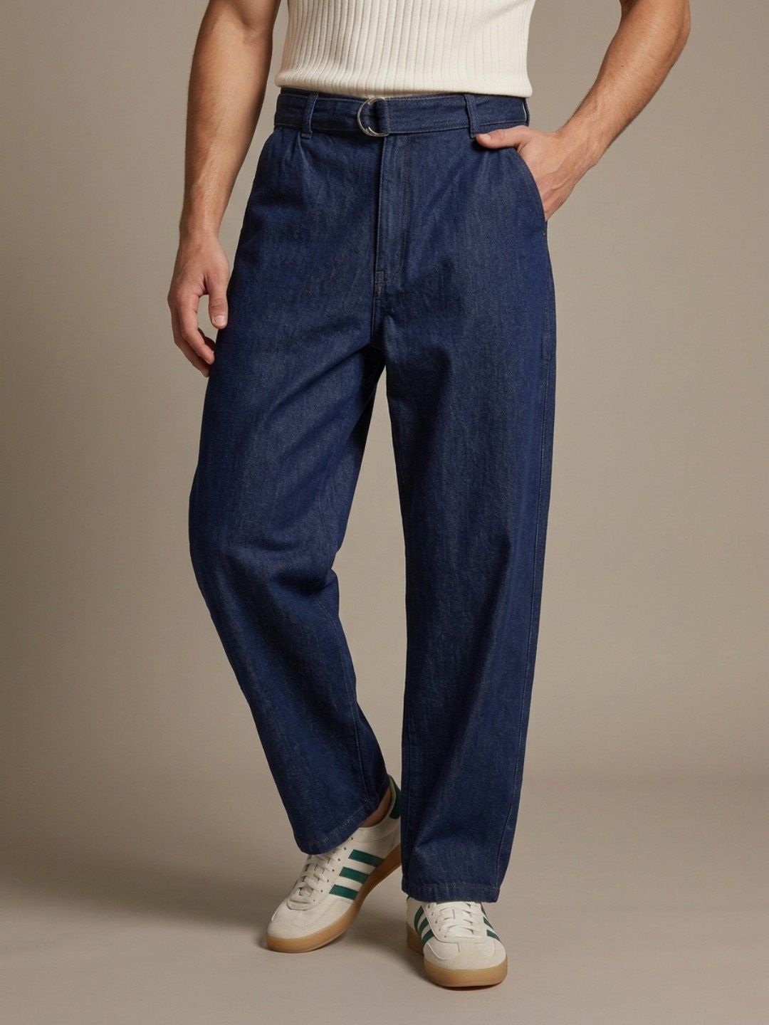 glitchez Men Pure Cotton Korean Baggy Jeans
