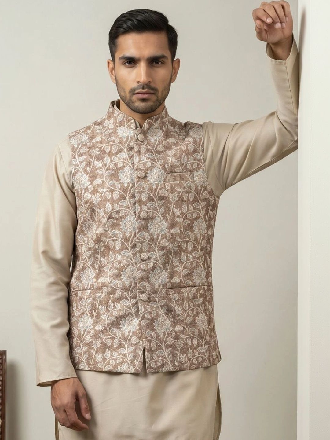 Jompers Jompers Embroidered Nehru Jackets