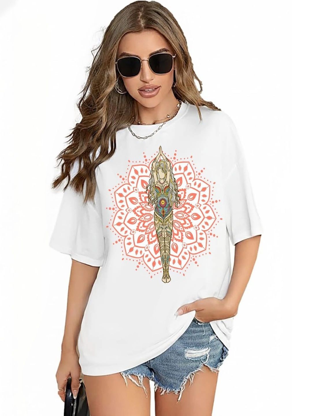 VLAM Unisex Printed Bohemian Slim Fit T-shirt