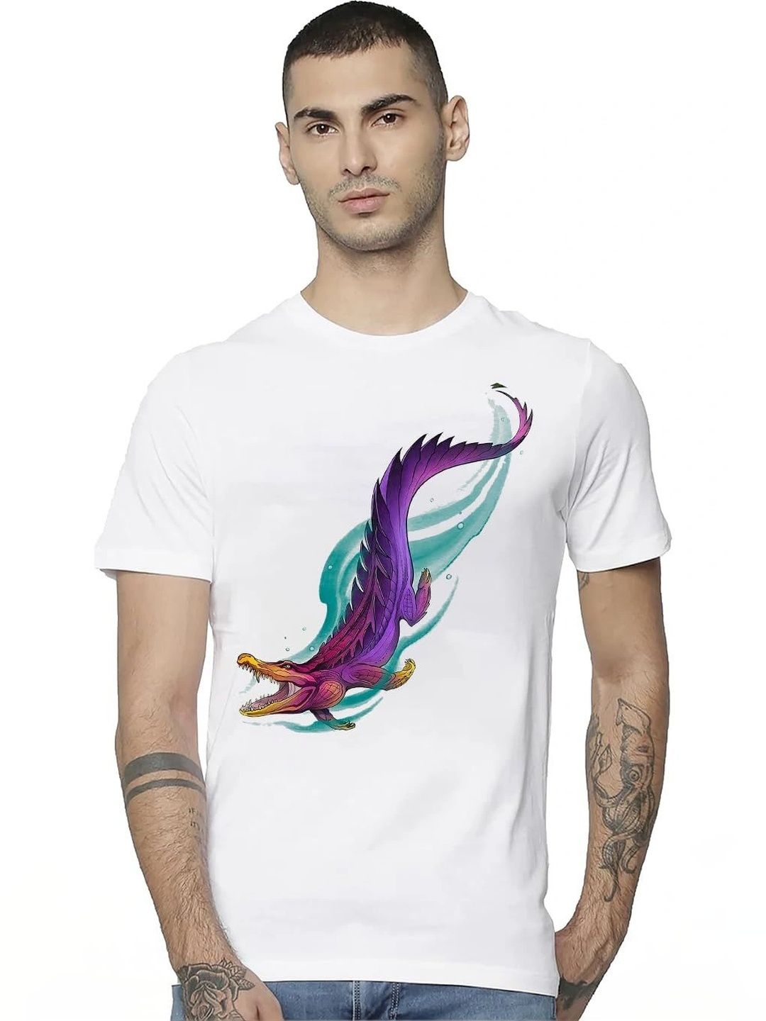VLAM Unisex Printed Slim Fit T-shirt