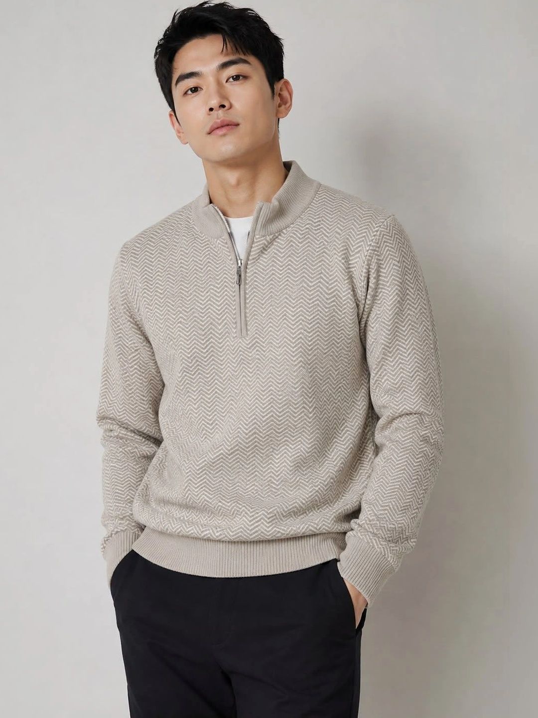 Moda Rapido Moda Rapido Men Chevron Woollen Pullover