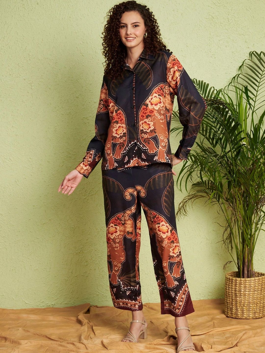 Moda Rapido Printed Shirt with Palazzos