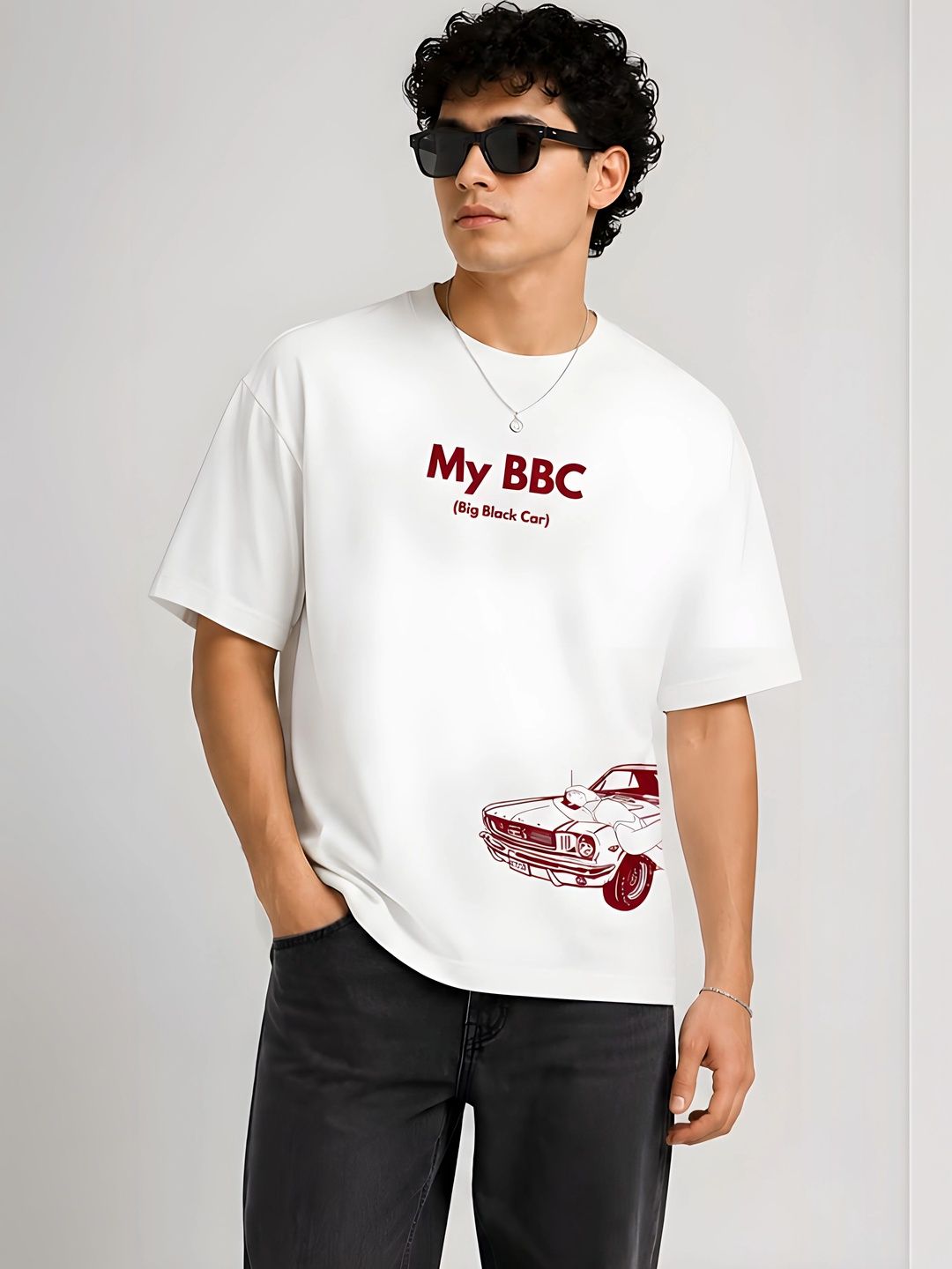 Orayne Men Printed Boxy T-shirt