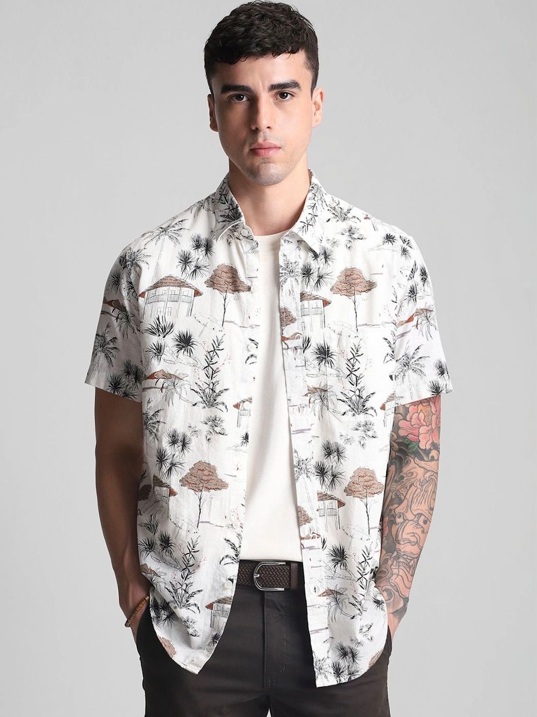 Klub Fox Men Printed Casual Shirt