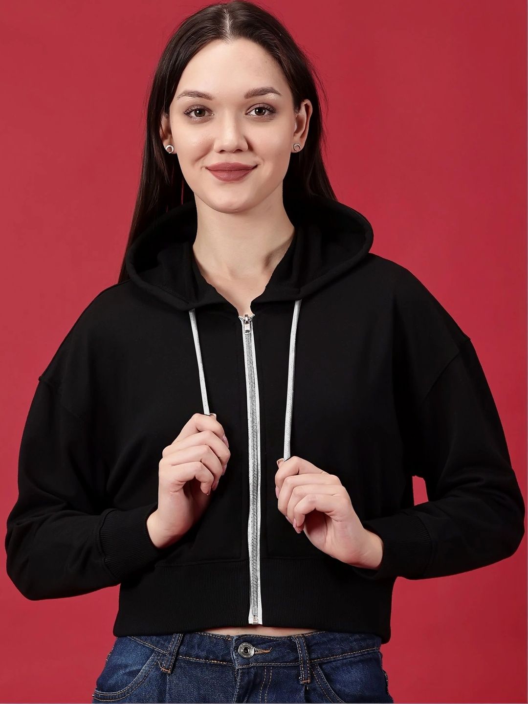 NOVIA Women Hooded Sweatshirt