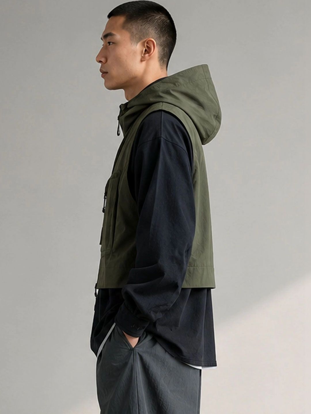 StyleCast Men Lightweight Crop Jacket