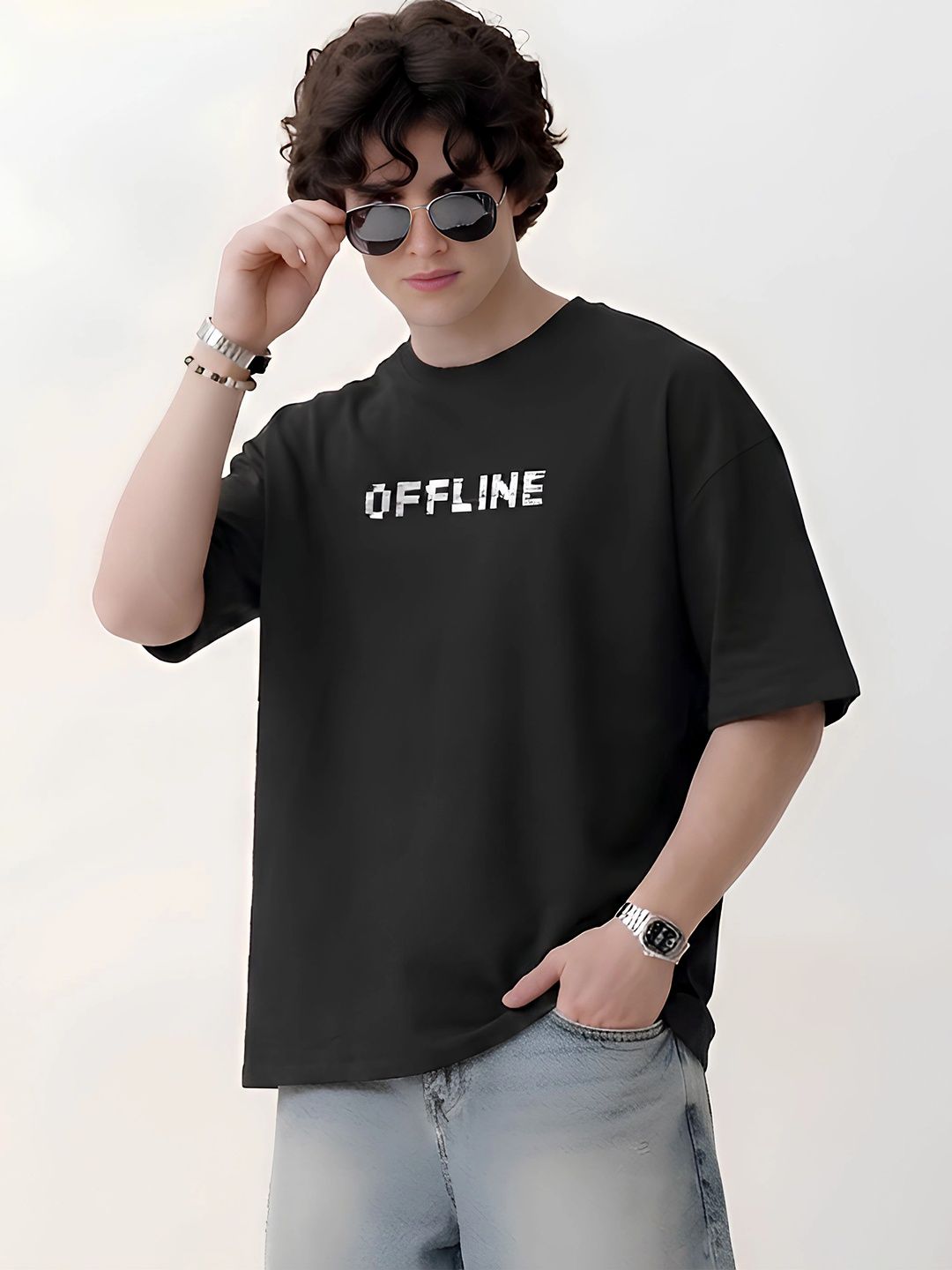 SMARTEES Men Typography Printed Pure Cotton T-shirt