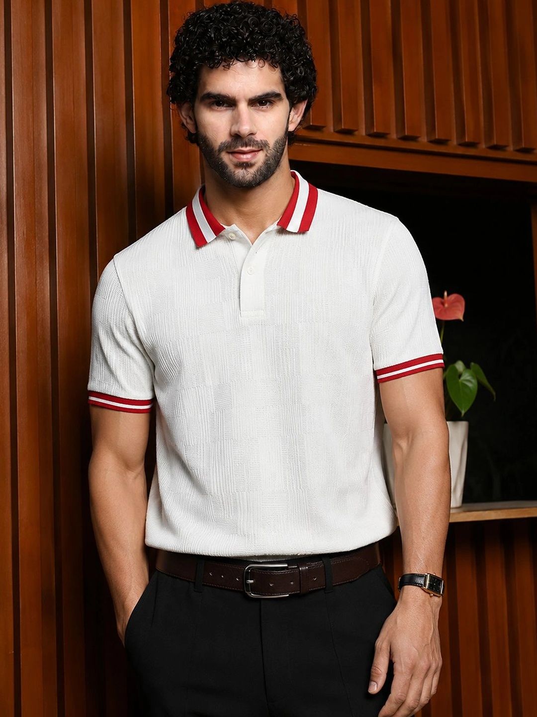 CAHOOT Men Polo Collar T-shirt
