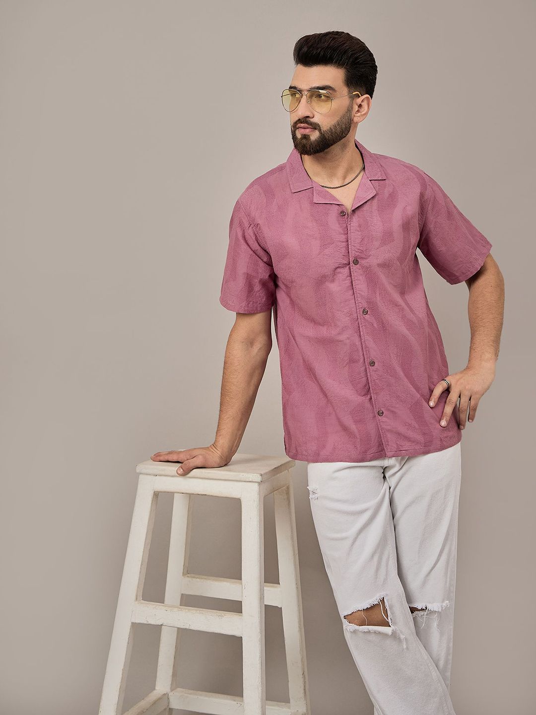 Anouk Men Opaque Striped Casual Shirt