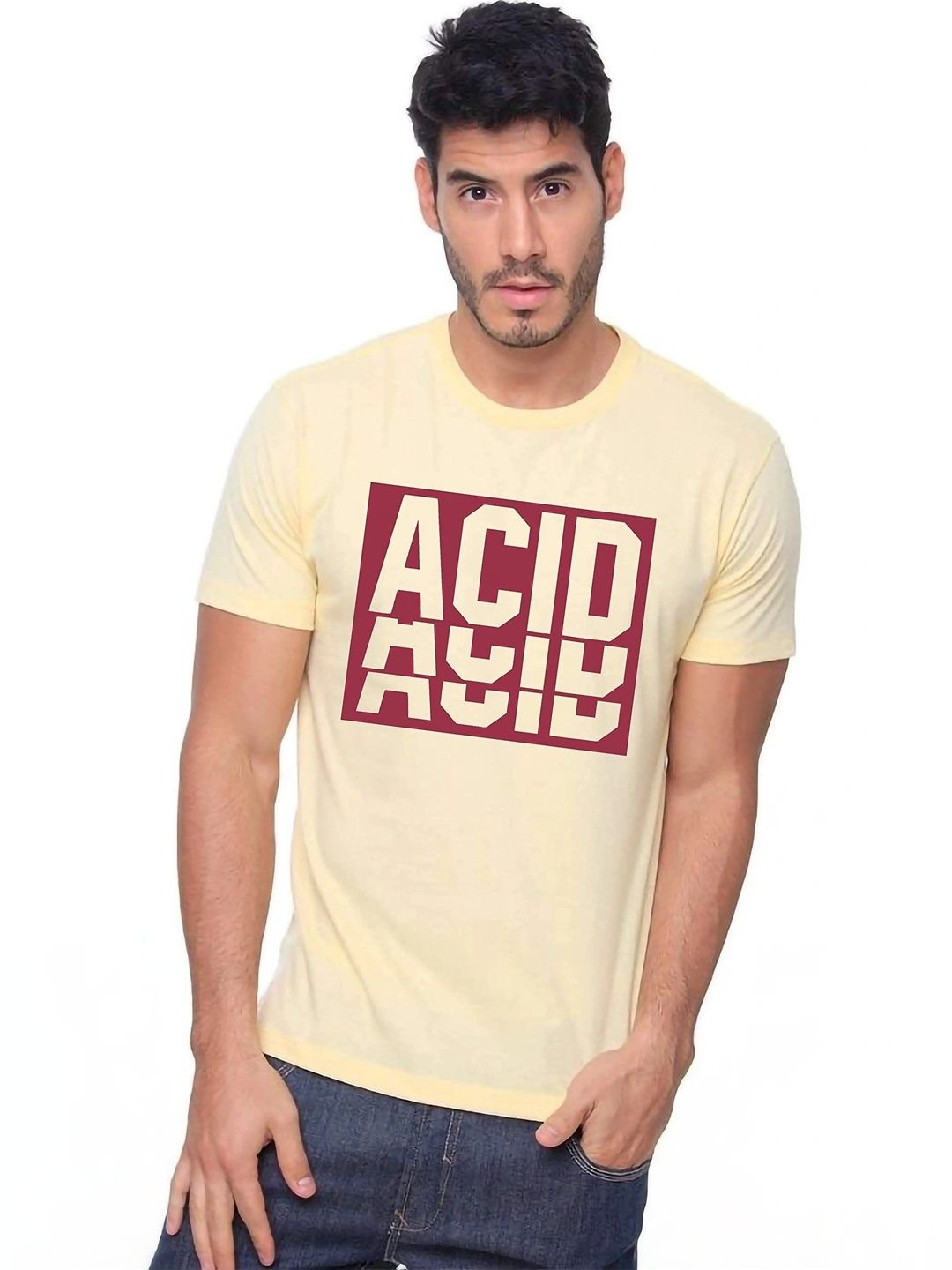 VLAM Unisex Typography Printed Slim Fit T-shirt
