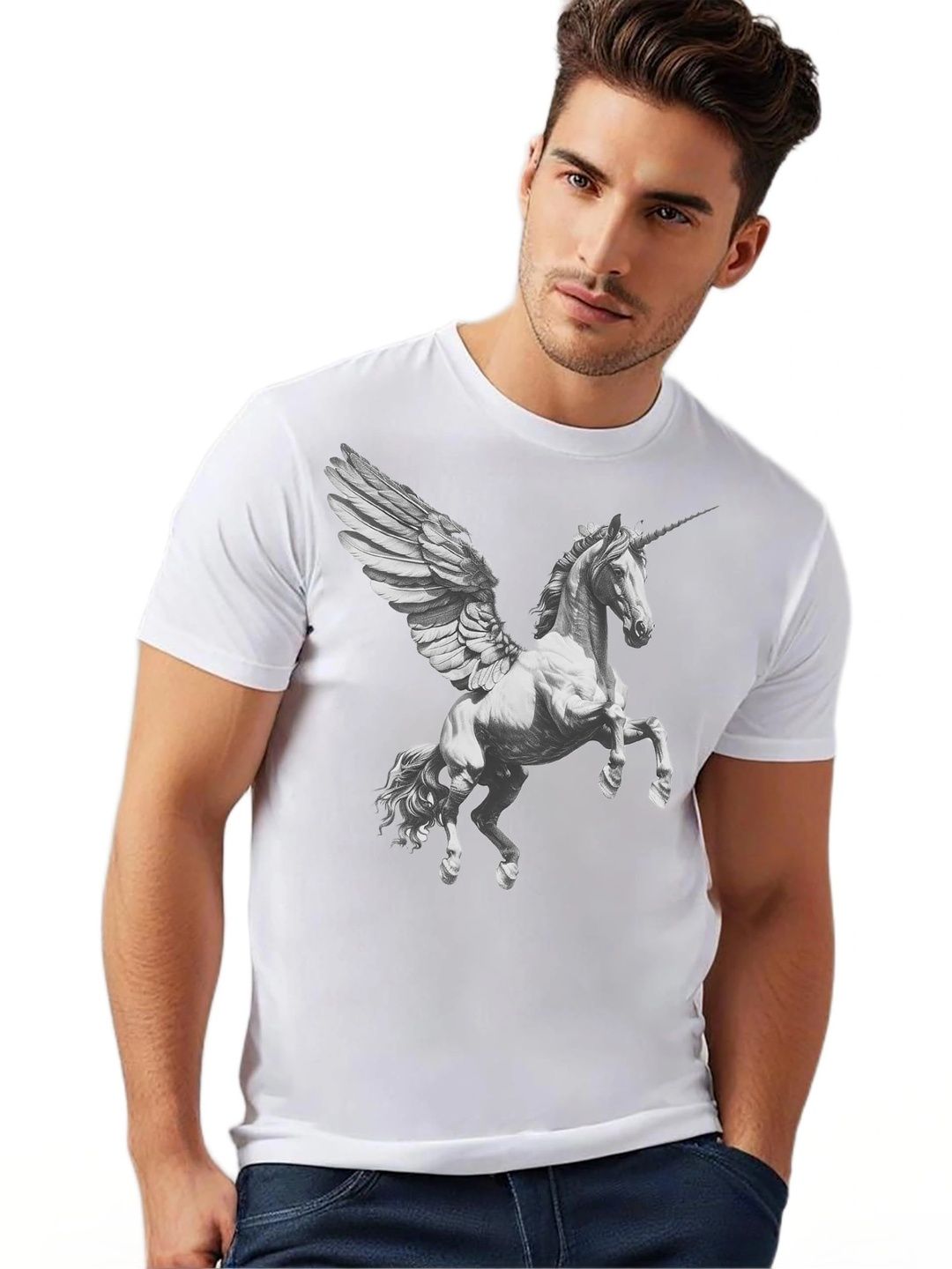 VLAM Unisex Printed Slim Fit T-shirt