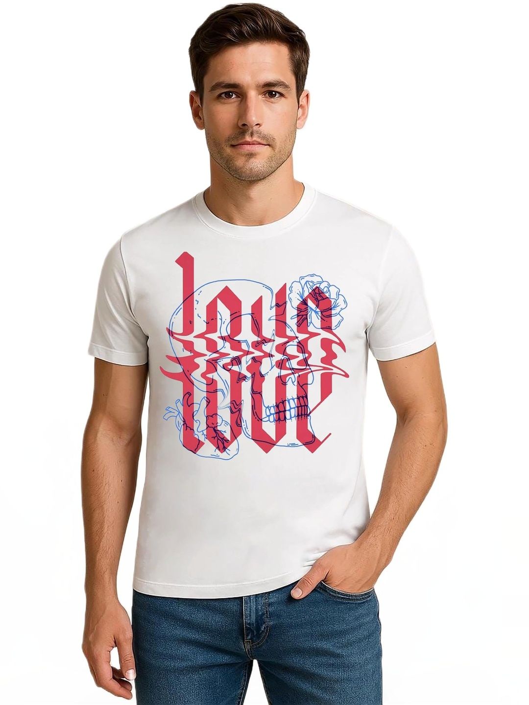 VLAM Unisex Printed Slim Fit T-shirt