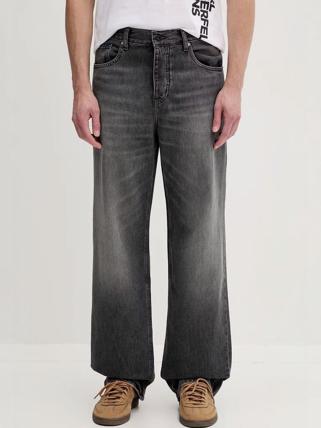 YAMEETFIT Men Jean Straight Fit Mid-Rise Jeans