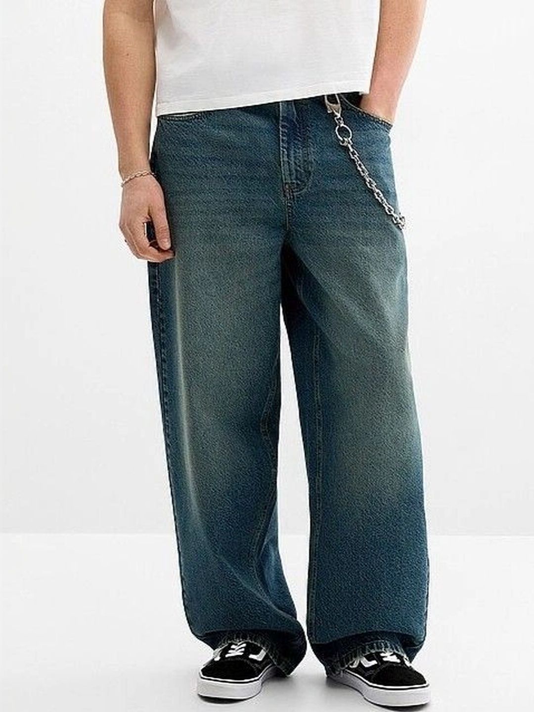 YAMEETFIT Men Jean Straight Fit Mid-Rise Jeans