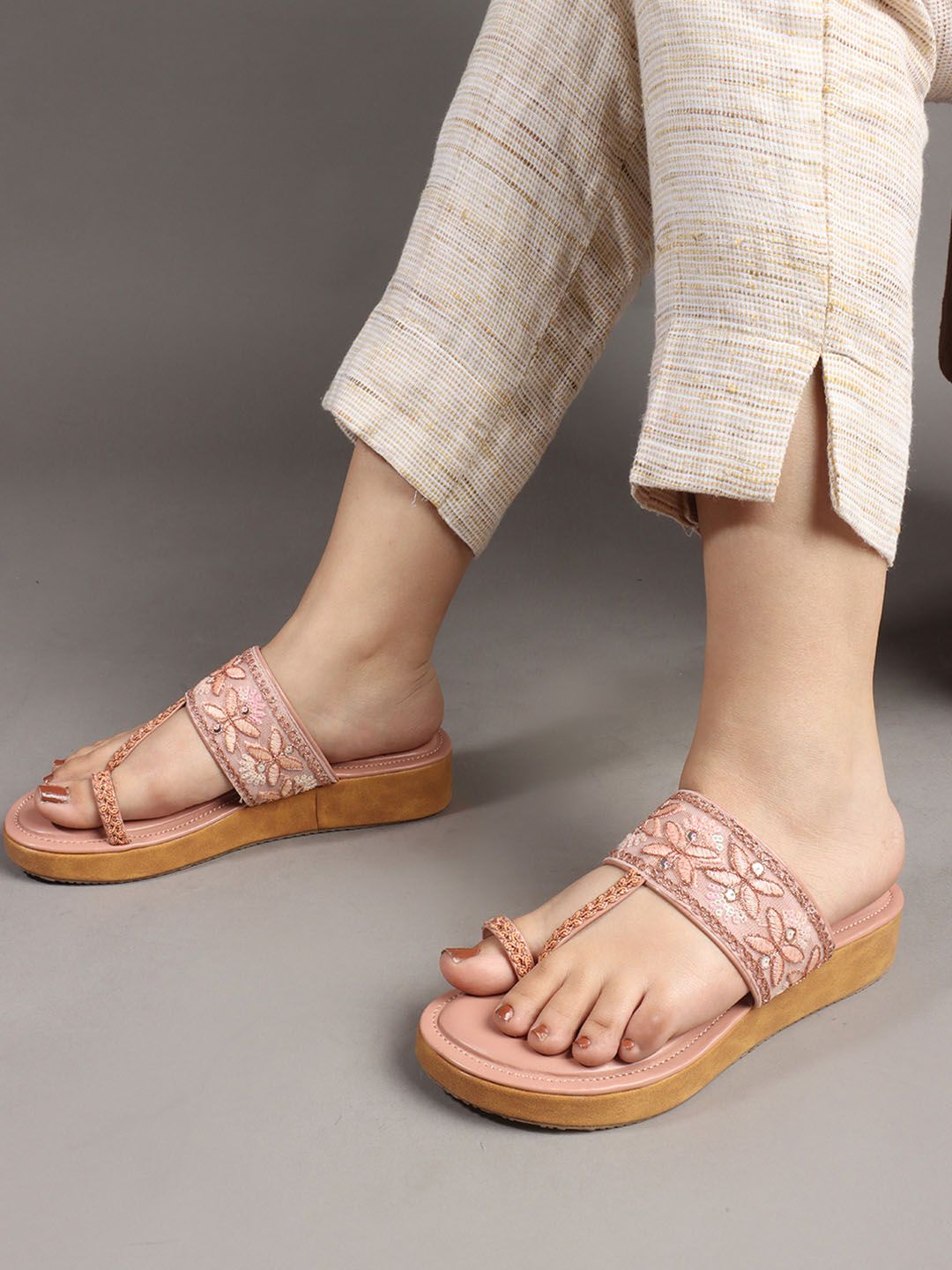 Anouk Embellished Wedge Sandals