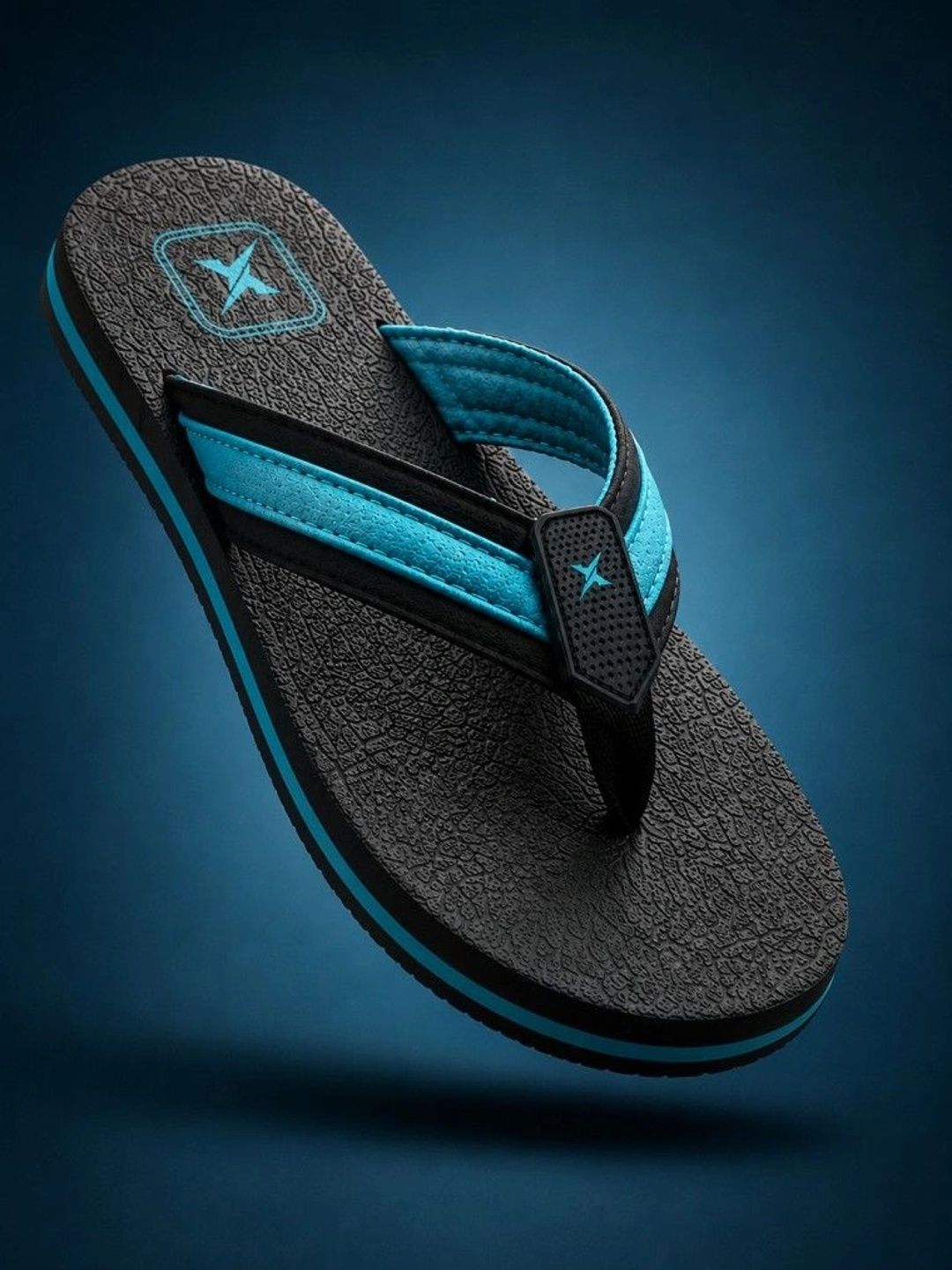 KRAASA Men Colourblocked Thong Flip-Flops