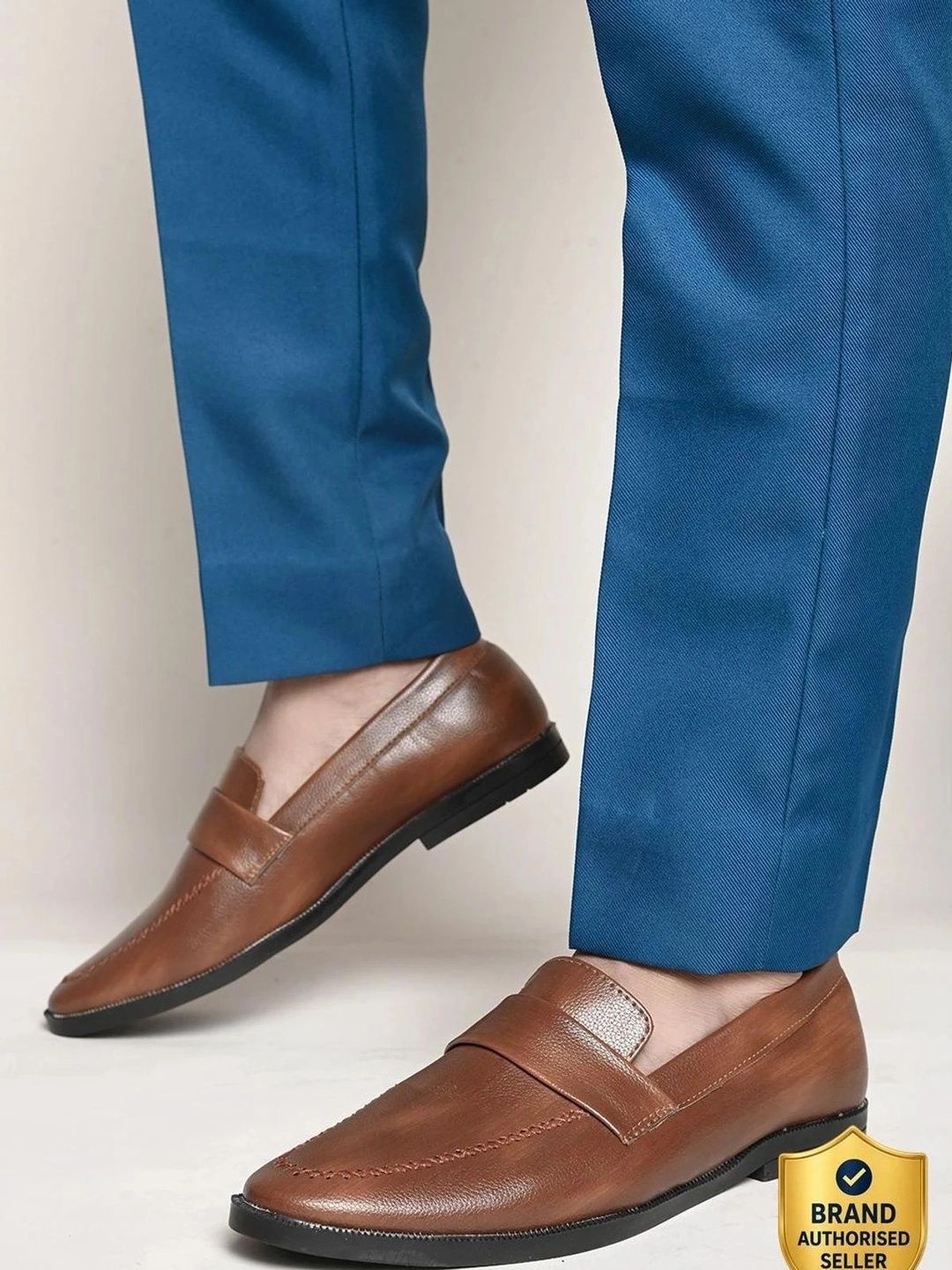 Provogue Men Pointed Toe Slip-On Loafers