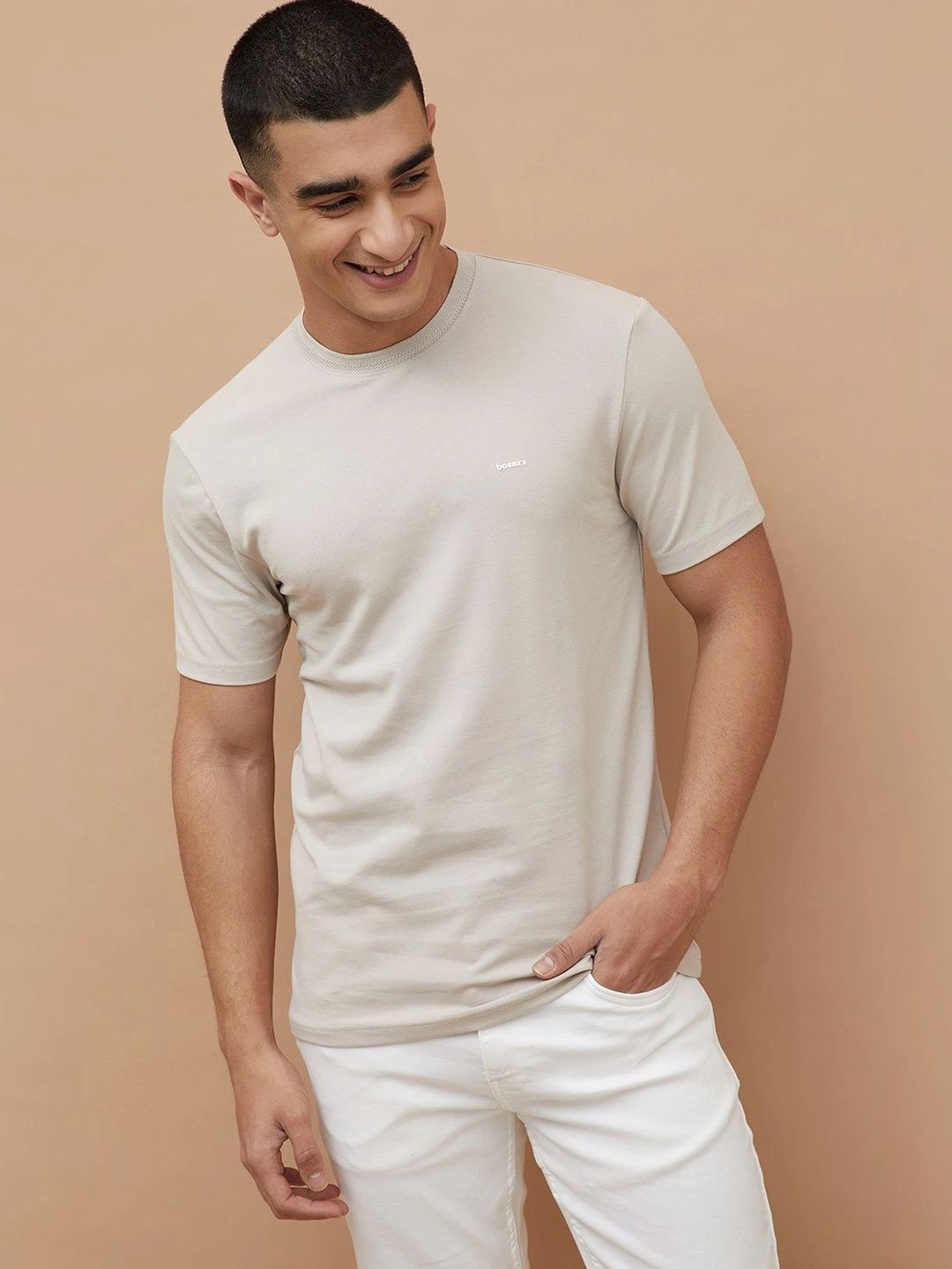 Bossini Men Brand Logo T-shirt