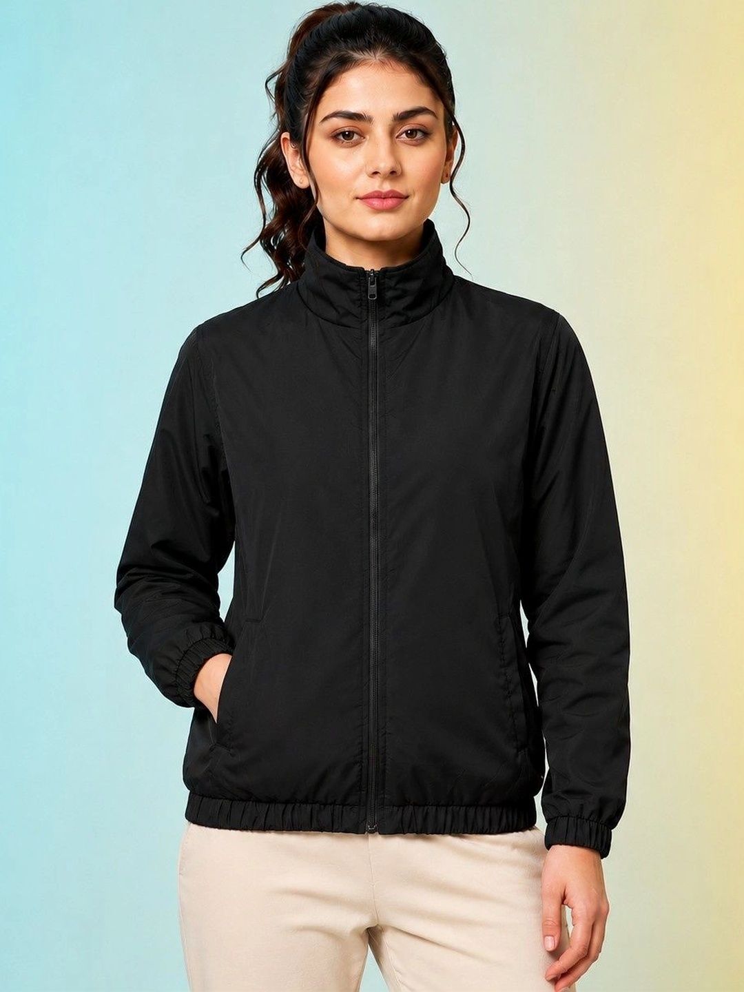 JKT Women Lightweight Training or Gym Bomber Jacket
