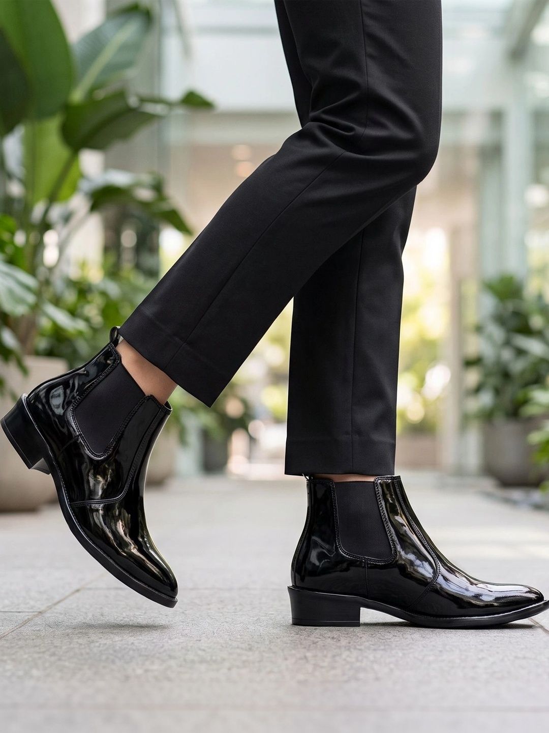 Knight Ace Knight Ace Men Pointed Toe Slip-On Chelsea Boots