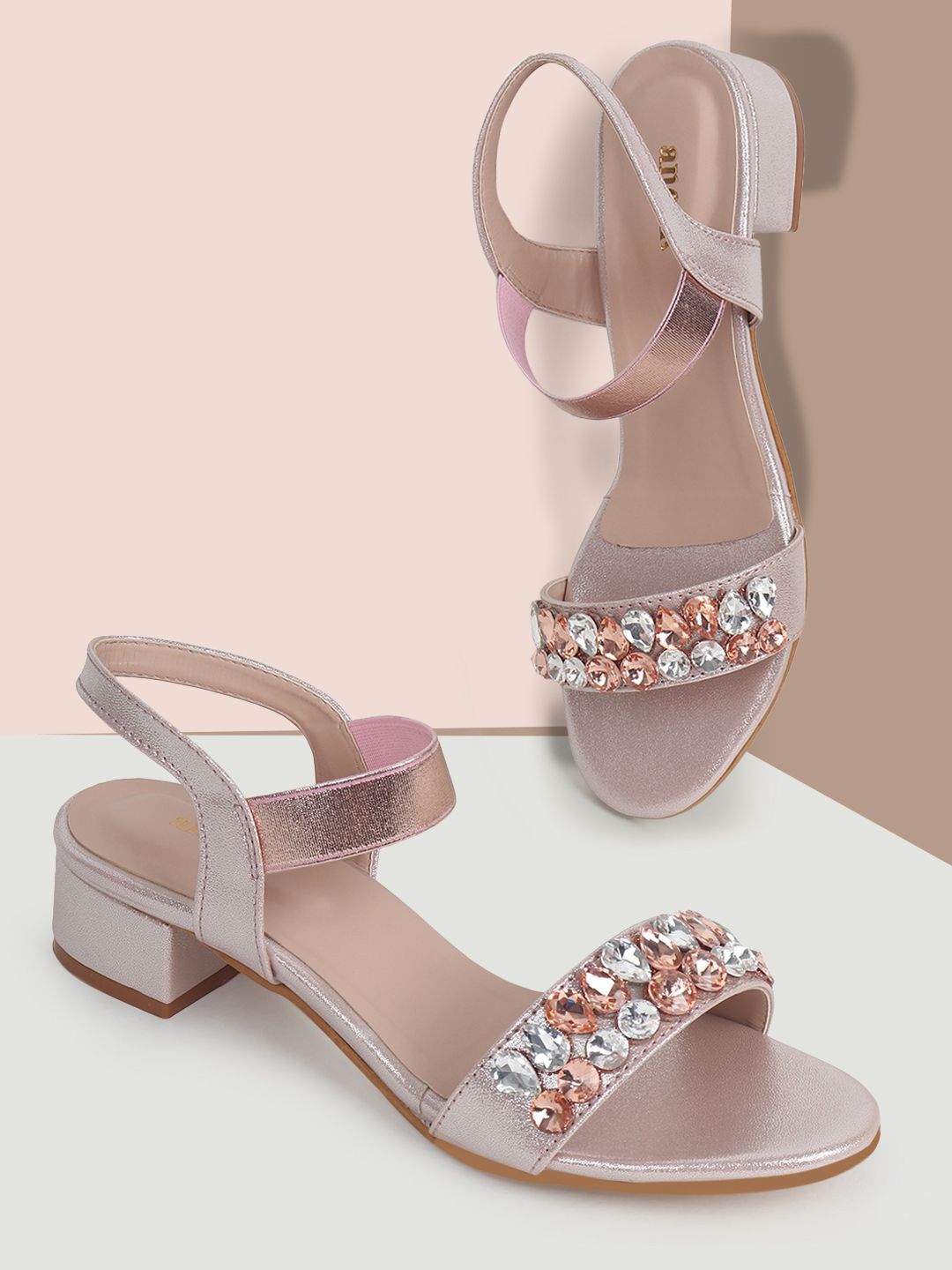 Anouk Women Embellished Block Heel Sandals