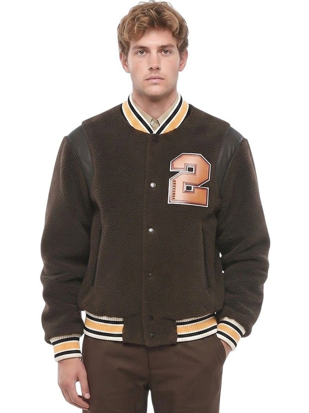 Dsquared2 Dark Brown Varsity Jacket