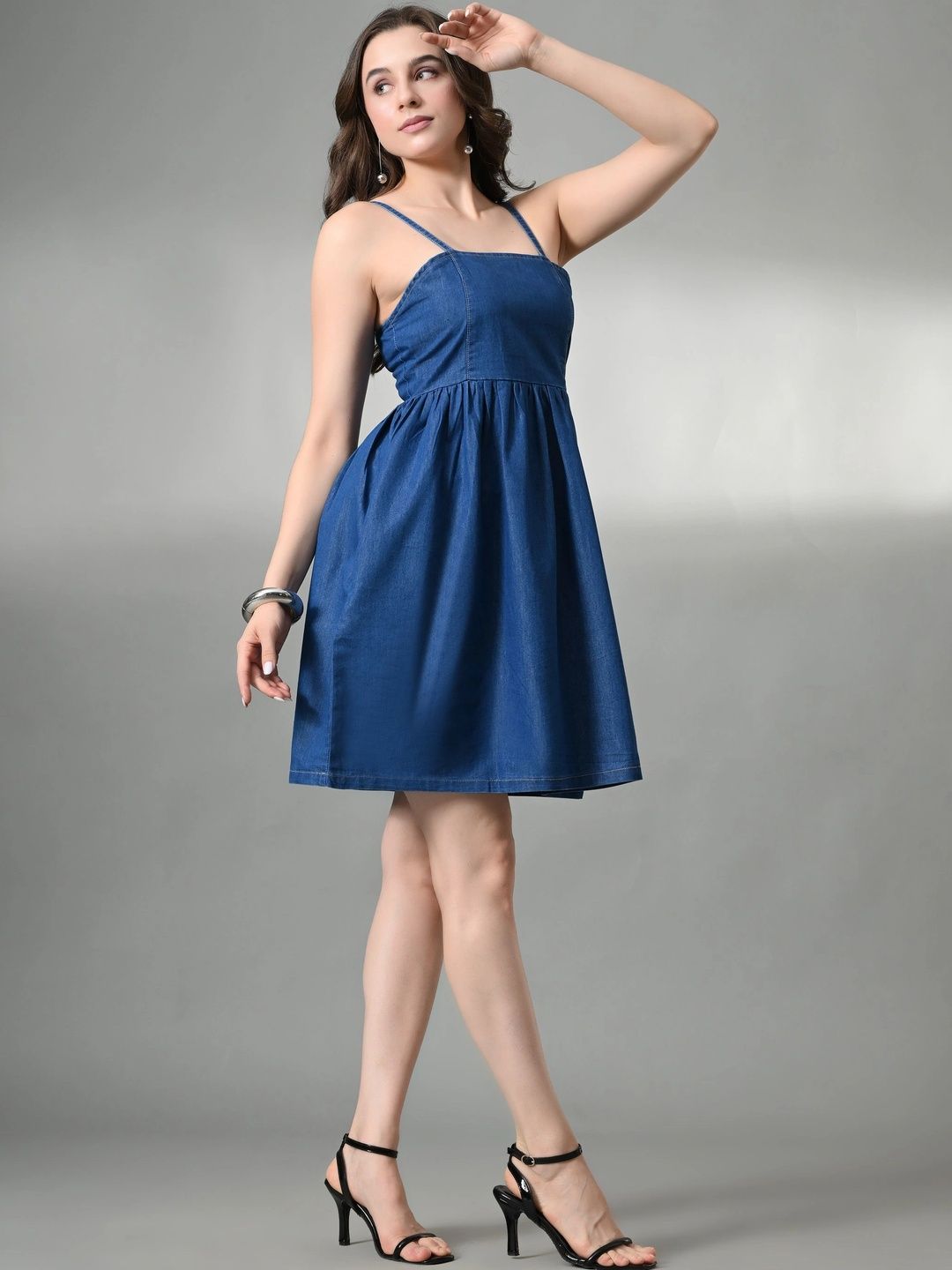 Crazeis Denim A-Line Dress