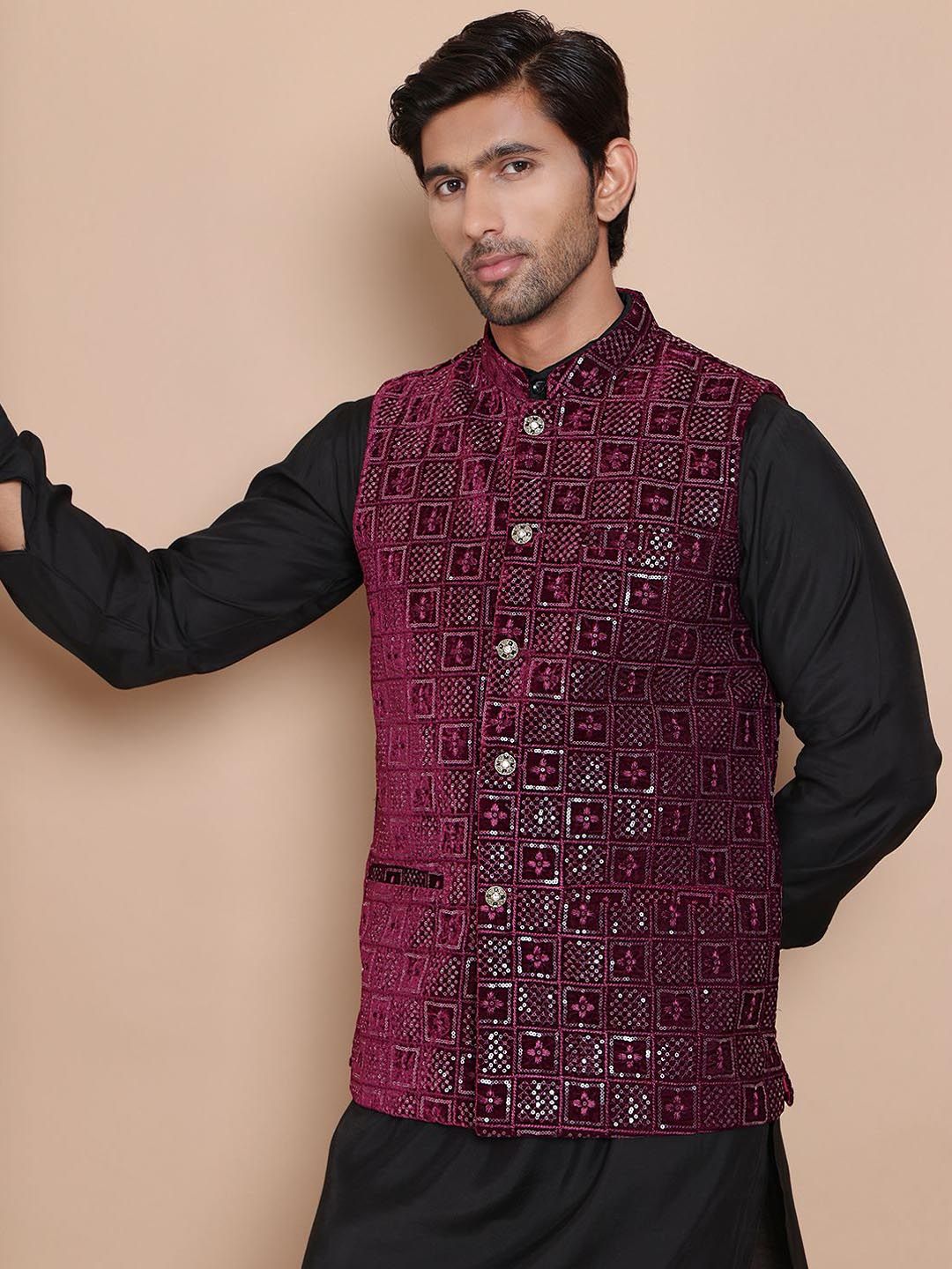 Anouk Embroidered Nehru Jacket
