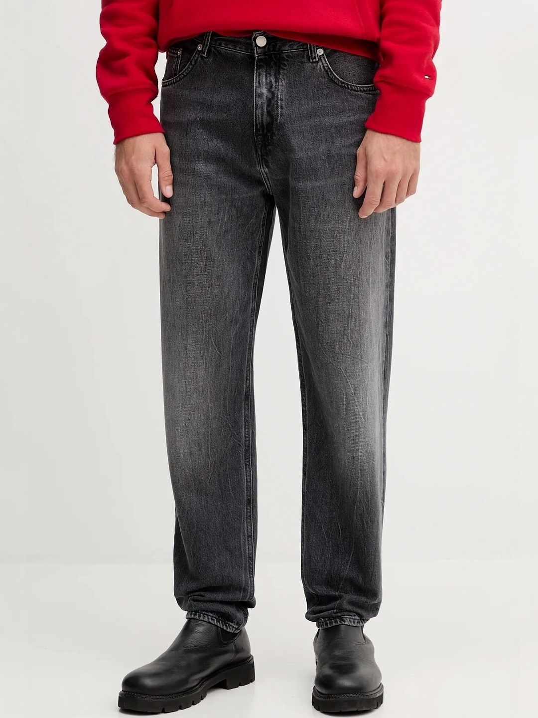 YAMEETFIT Men Jean Straight Fit Mid-Rise Jeans