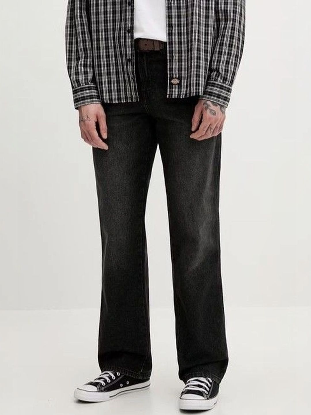 YAMEETFIT Men Jean Straight Fit Mid-Rise Jeans