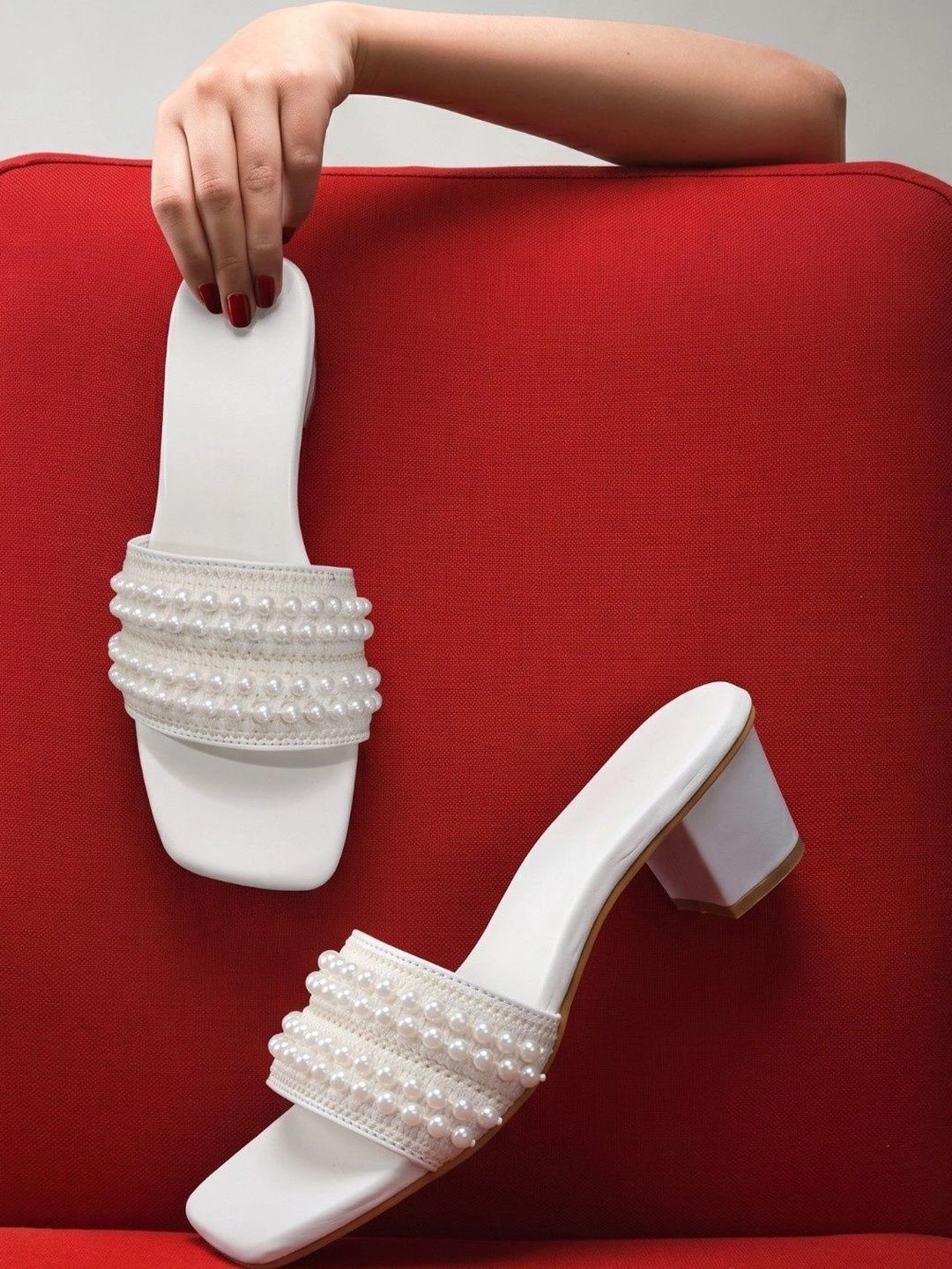 Austine Embellished Block Mules
