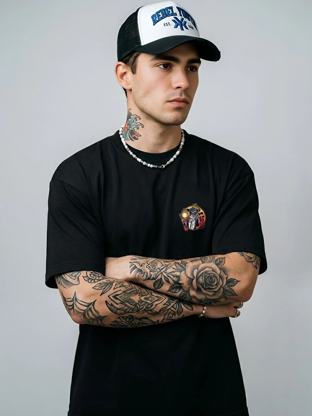 Black Pigeon Men Printed T-shirt