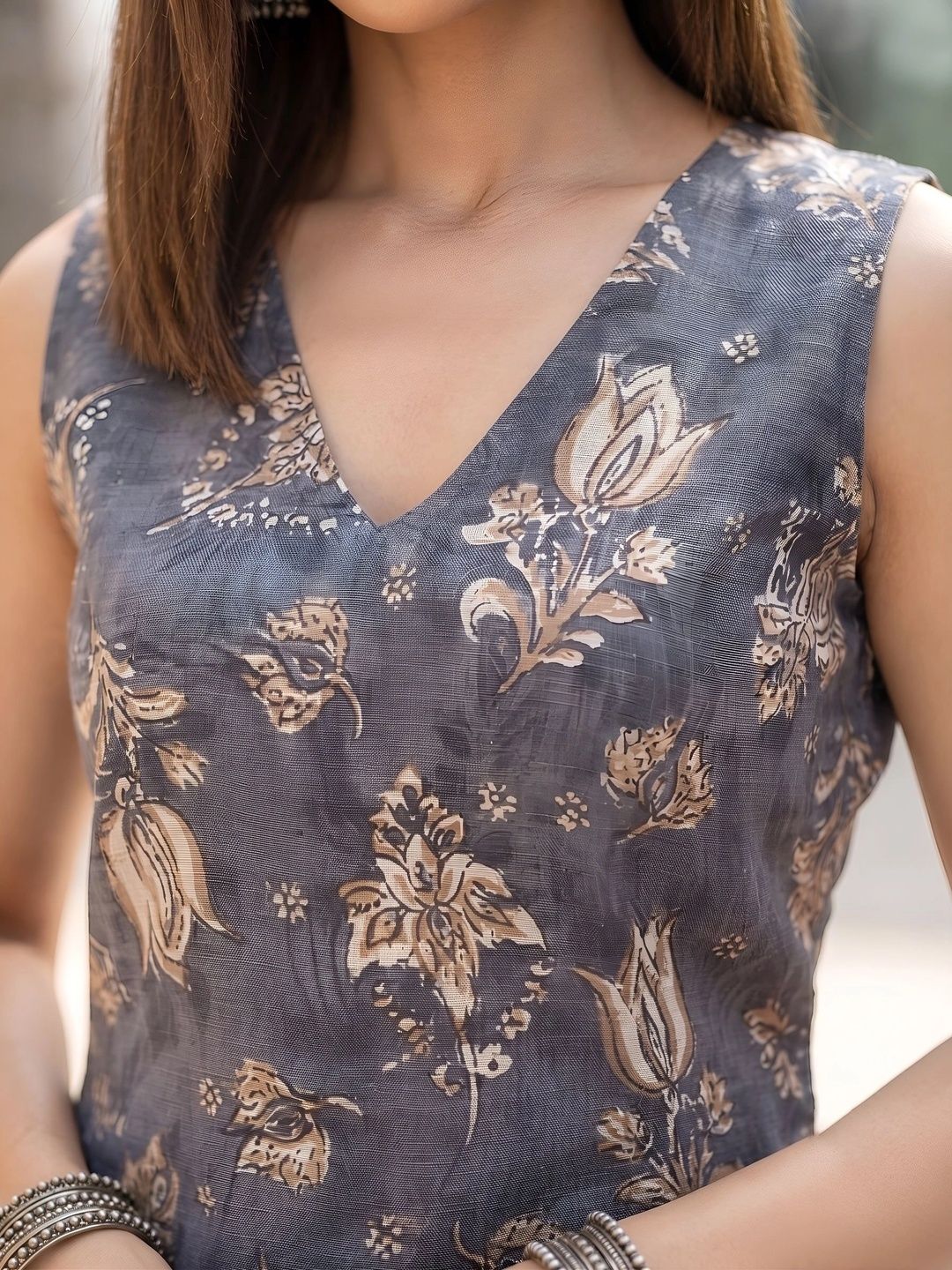 Nayo Floral Cotton Printed Tunic with Palazzos