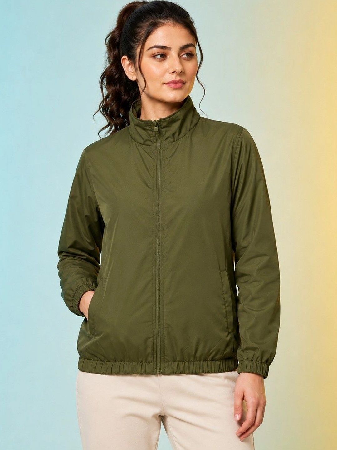 JKT Women Lightweight Training or Gym Woven Jacket