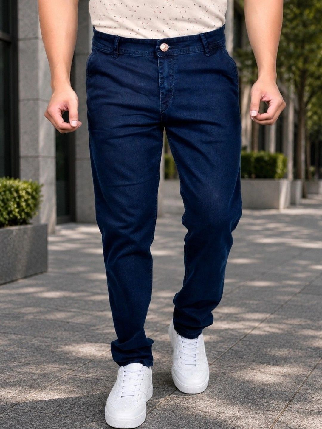 Dwiden Men Slim Fit Mid-Rise Stretchable Jeans
