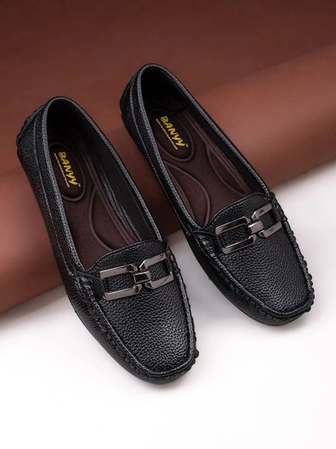 BANYY Men Textured Driving Shoes