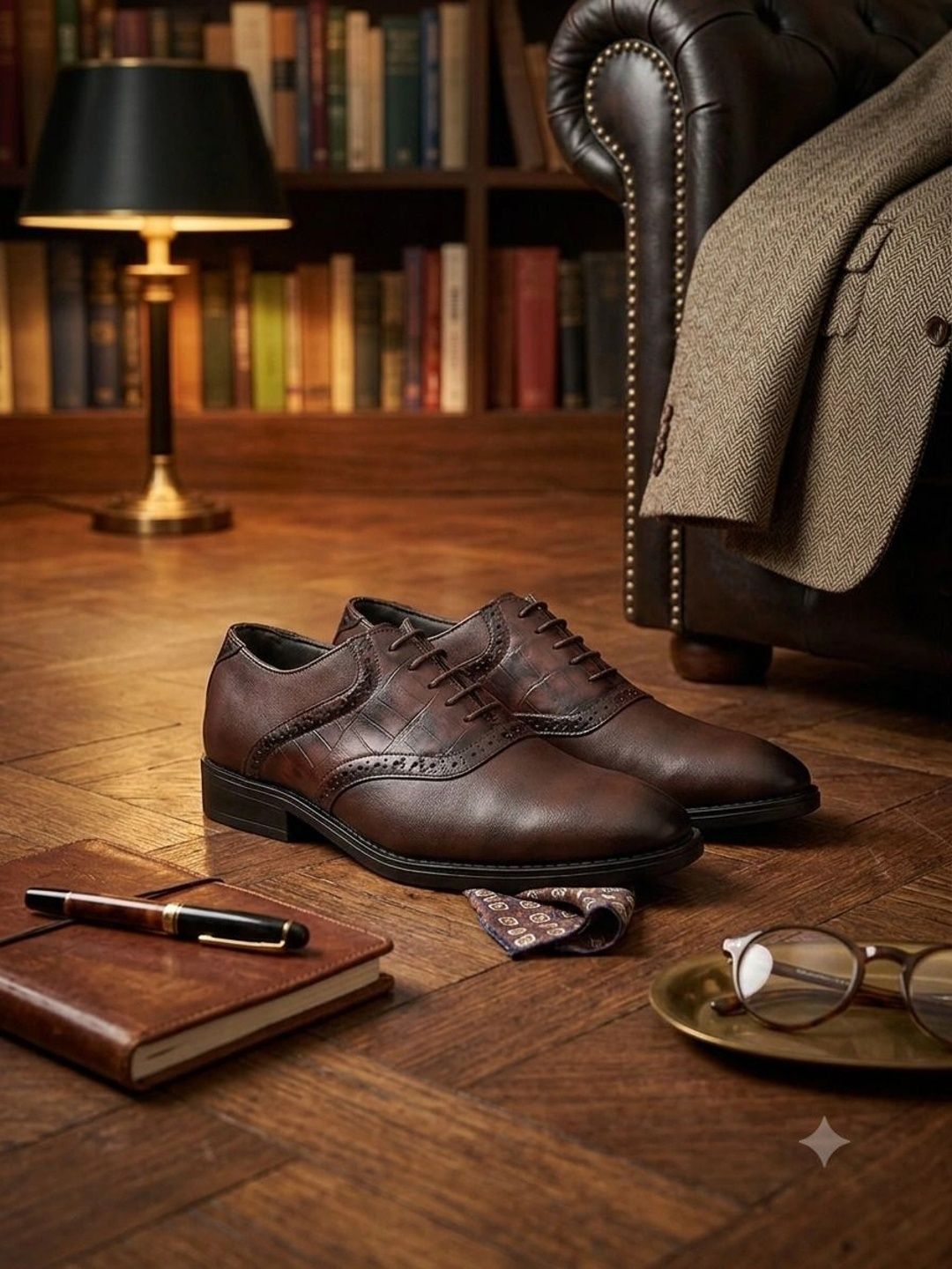 Killer Killer Men Textured Round Toe Lace-Ups Derbys Formal Shoes