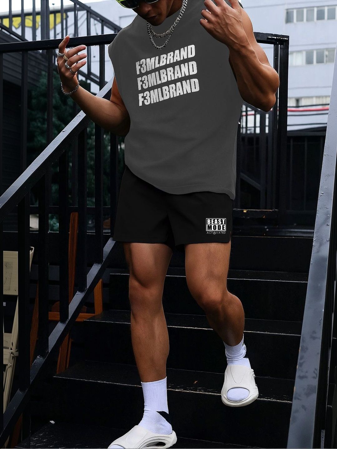 culish culish Men Typography Training or Gym Sports Shorts
