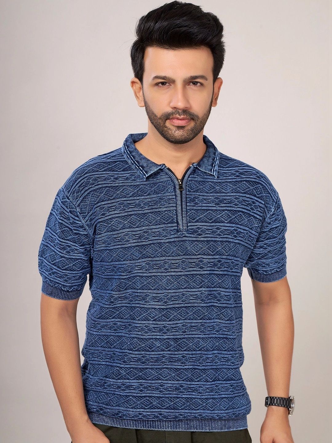 CHOKRA Men Polo Collar T-shirt