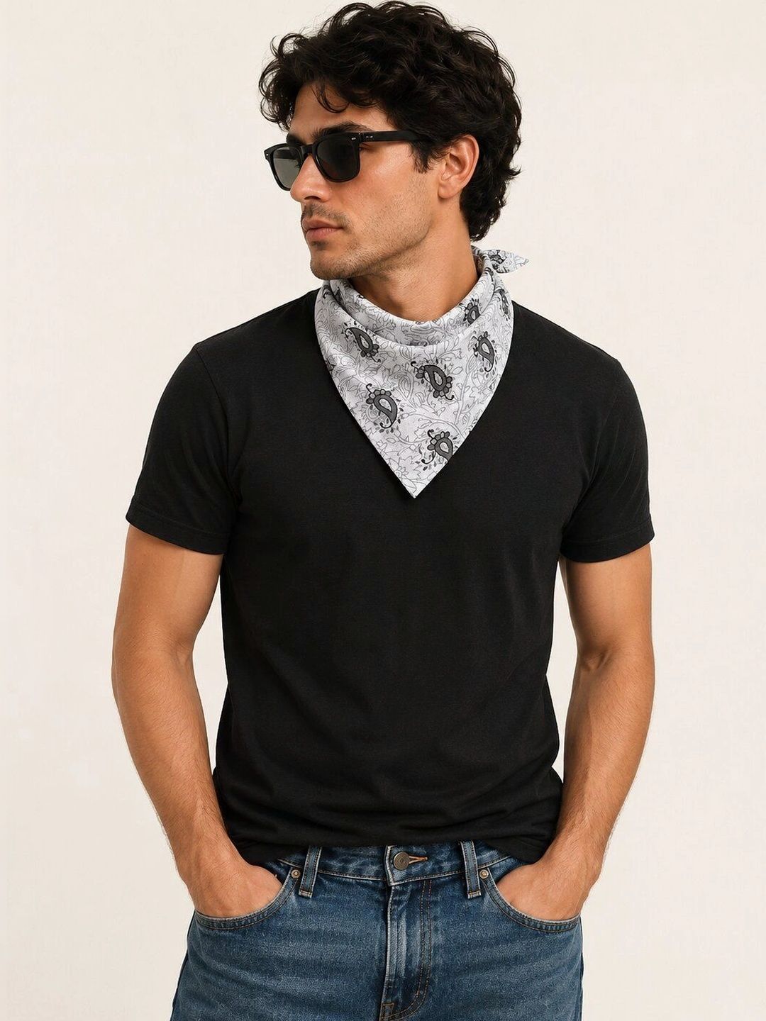 HOUSE OF PEHNAVA Men Printed Scarf