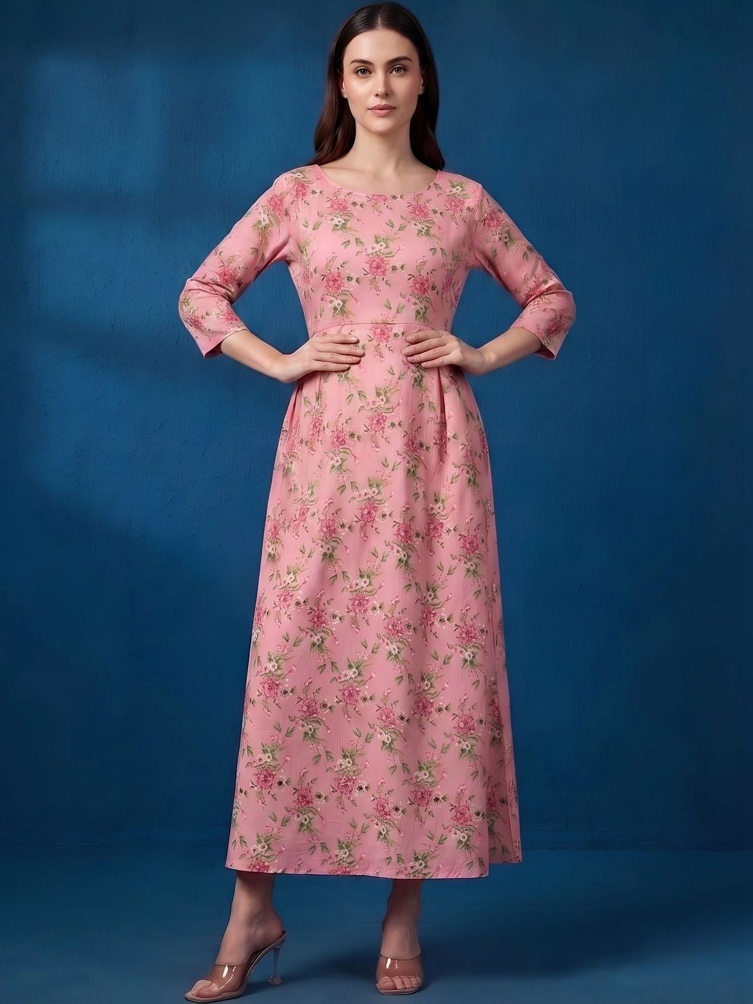 Pixie lane Floral Print A-Line Maxi Dress