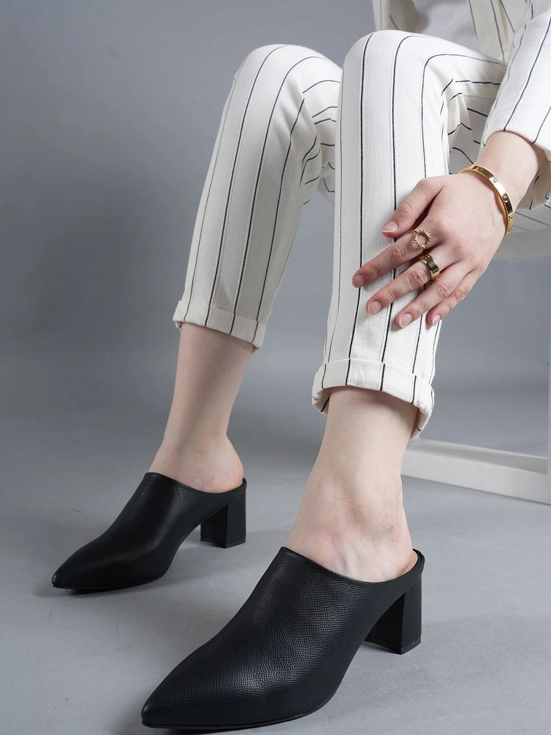 Bella Rosa Textured Party Block Mules
