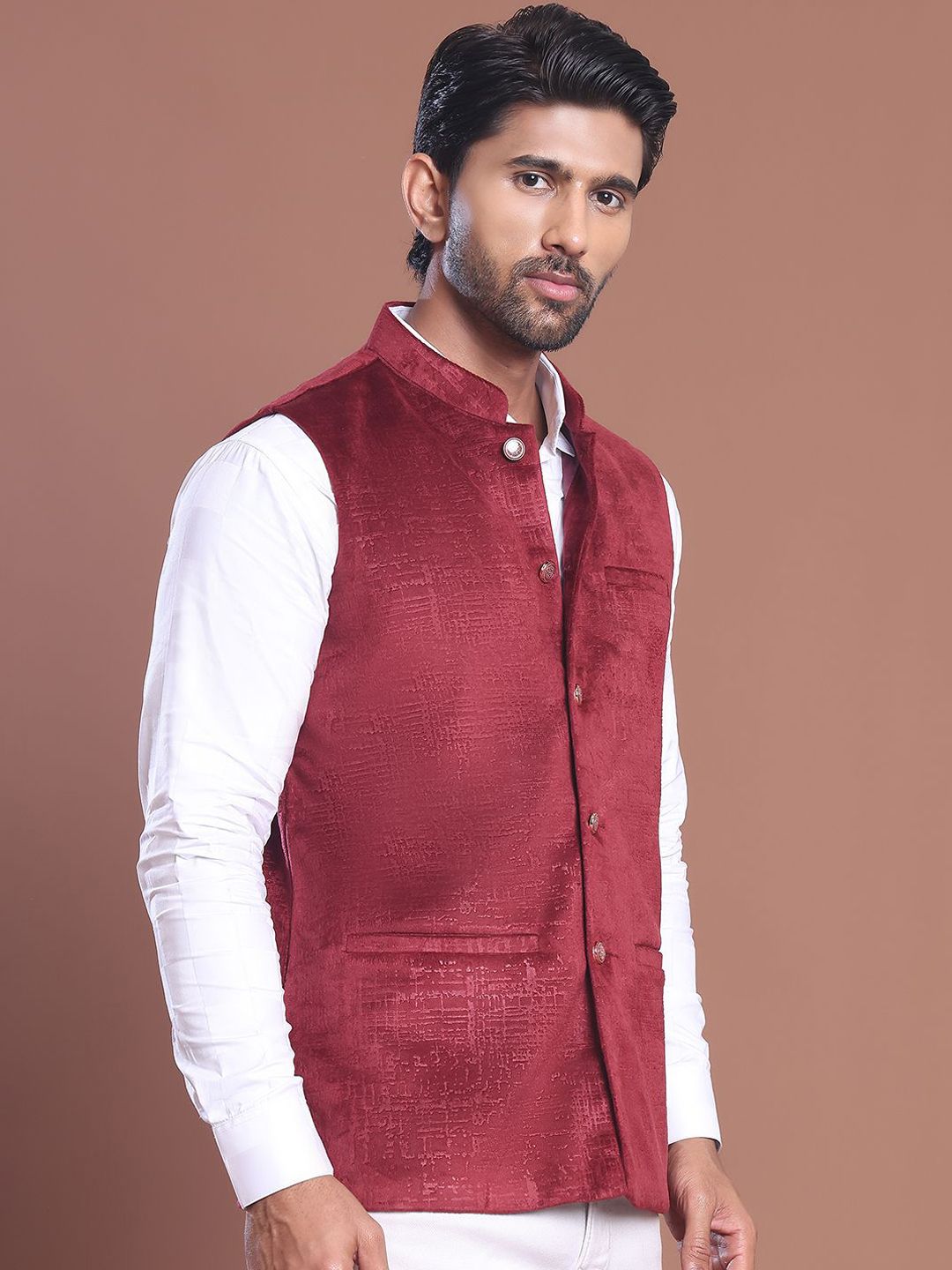 Anouk Woven Nehru Jacket