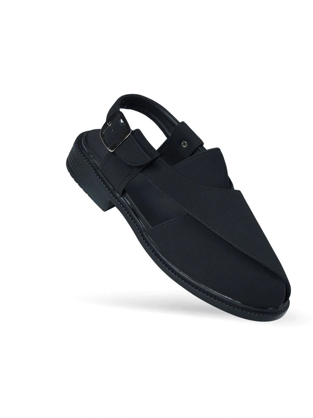 STEPHORN Men Suede Shoe-Style Sandals