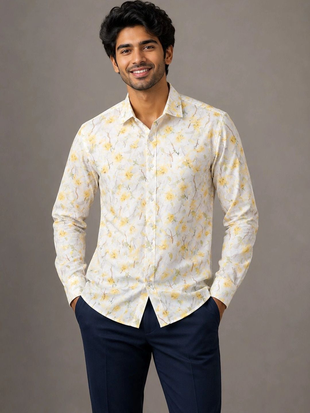 Roadster Roadster Men Classic Floral Printed Casual Shirt